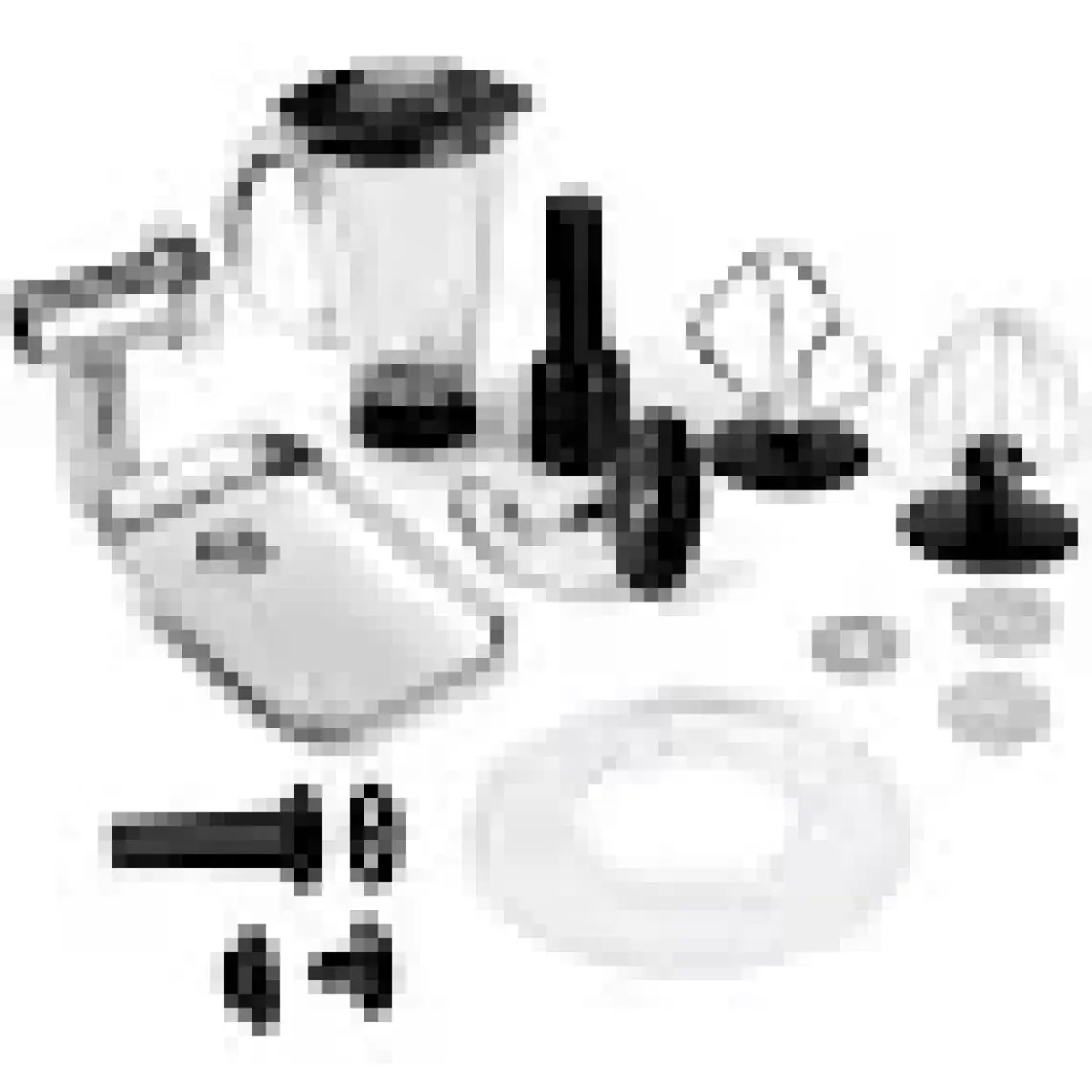 Yui M120 Multi-fonksiyonel 3'ü Bir Arada Stand Mikser Kıyma Setli Ve Blender Özellikli Gri