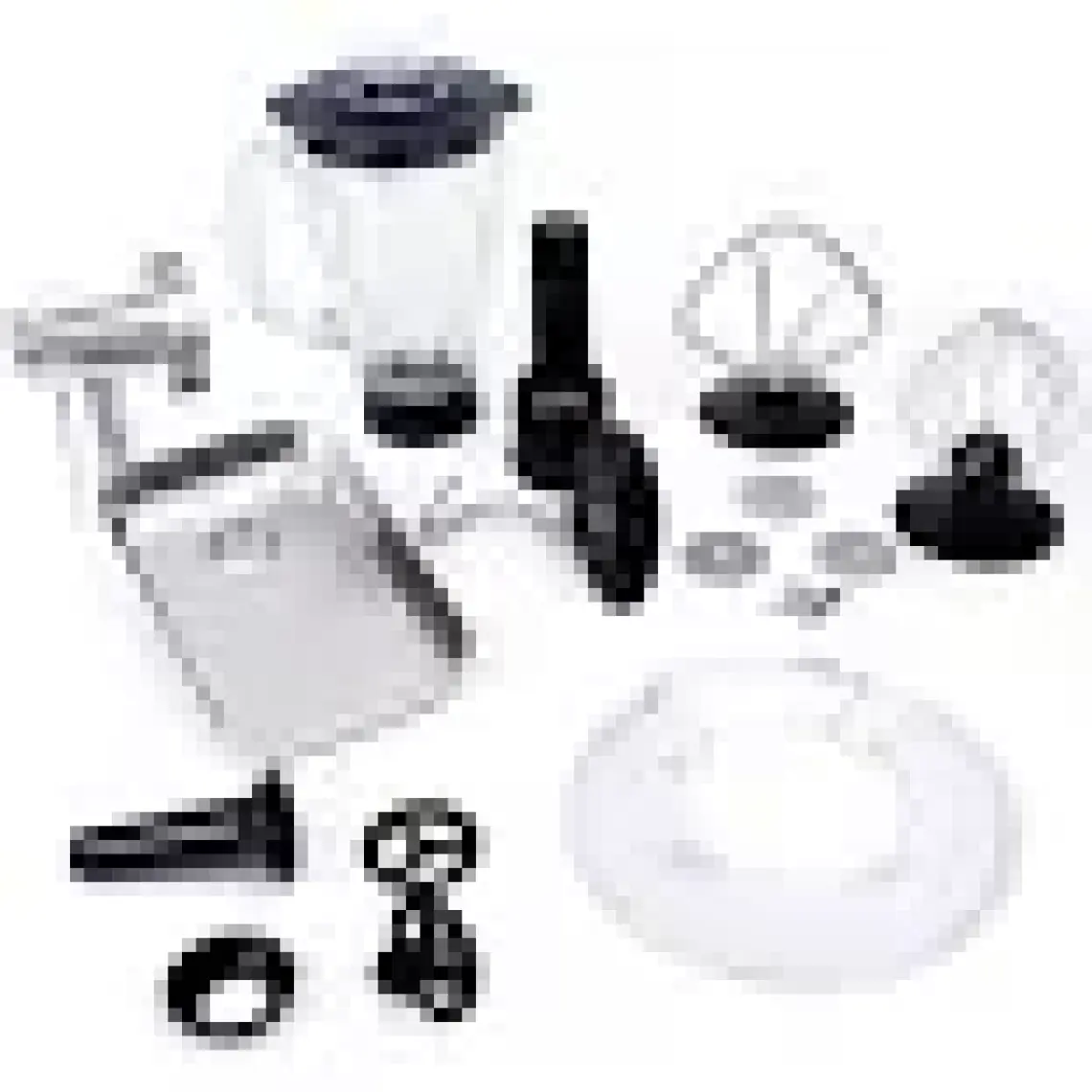 Yui M120 Multi-fonksiyonel 3'ü Bir Arada Stand Mikser Kıyma Setli Ve Blender Özellikli Gri