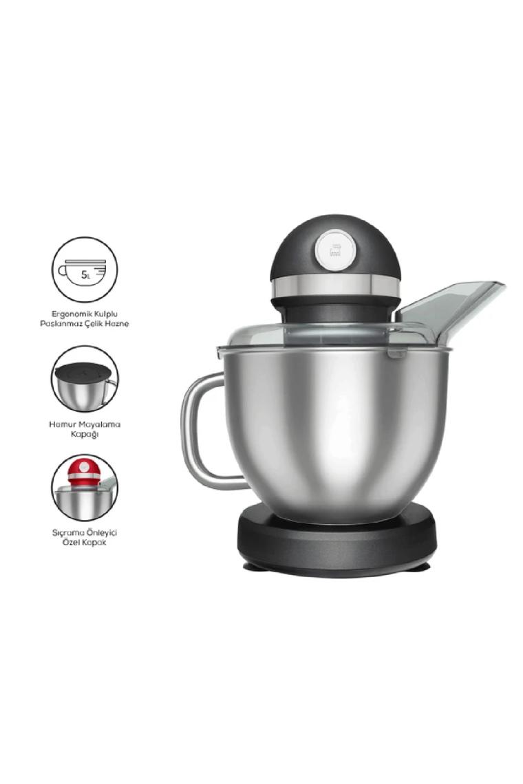 Karaca Mastermaid Chef Pro Çift Kollu 1750 W 5 lt Siyah Stand Mikser