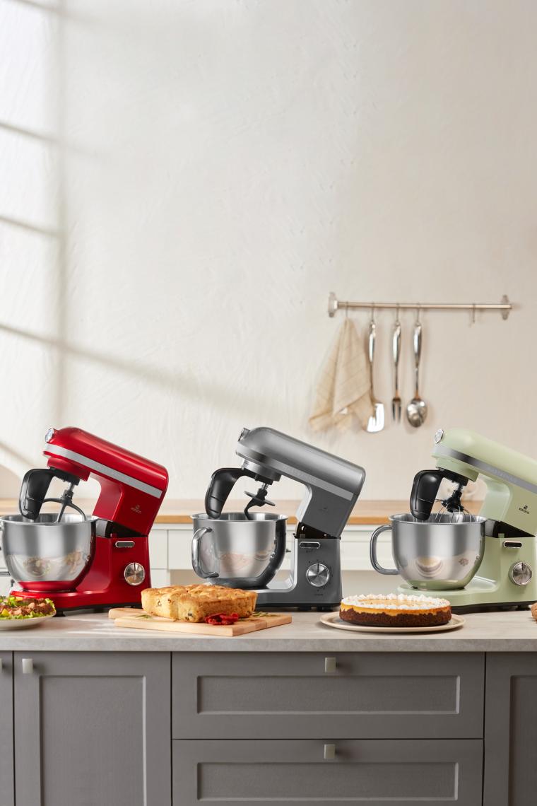 Karaca Mastermaid Chef Pro Çift Kollu 1750 W 5 lt Siyah Stand Mikser