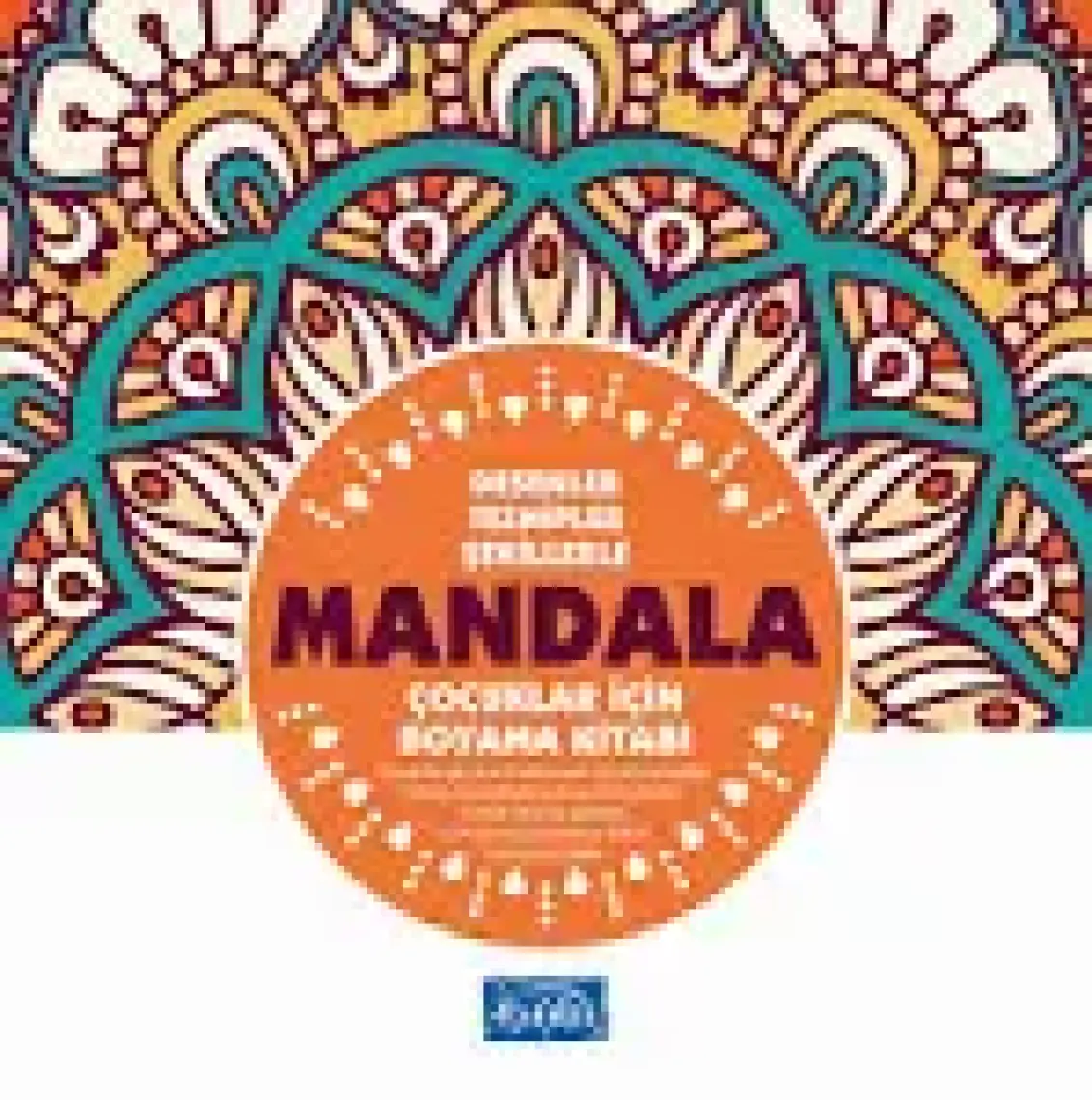Mandala - Çocuklar İçin Boyama Turuncu Kitap -