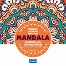 Mandala - Çocuklar İçin Boyama Turuncu Kitap -