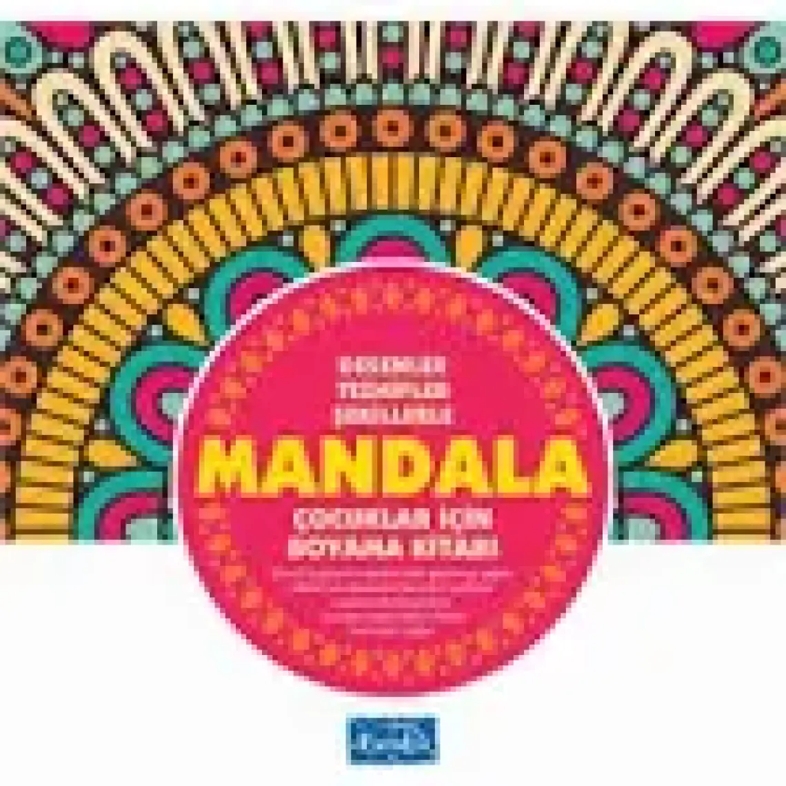 Mandala - Çocuklar İçin Boyama Pembe Kitap -