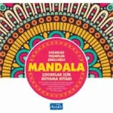 Mandala - Çocuklar İçin Boyama Pembe Kitap -