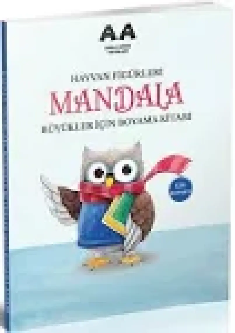 Mandala Hayvan Figürleri Büyükler İçin Boyama Kitabı