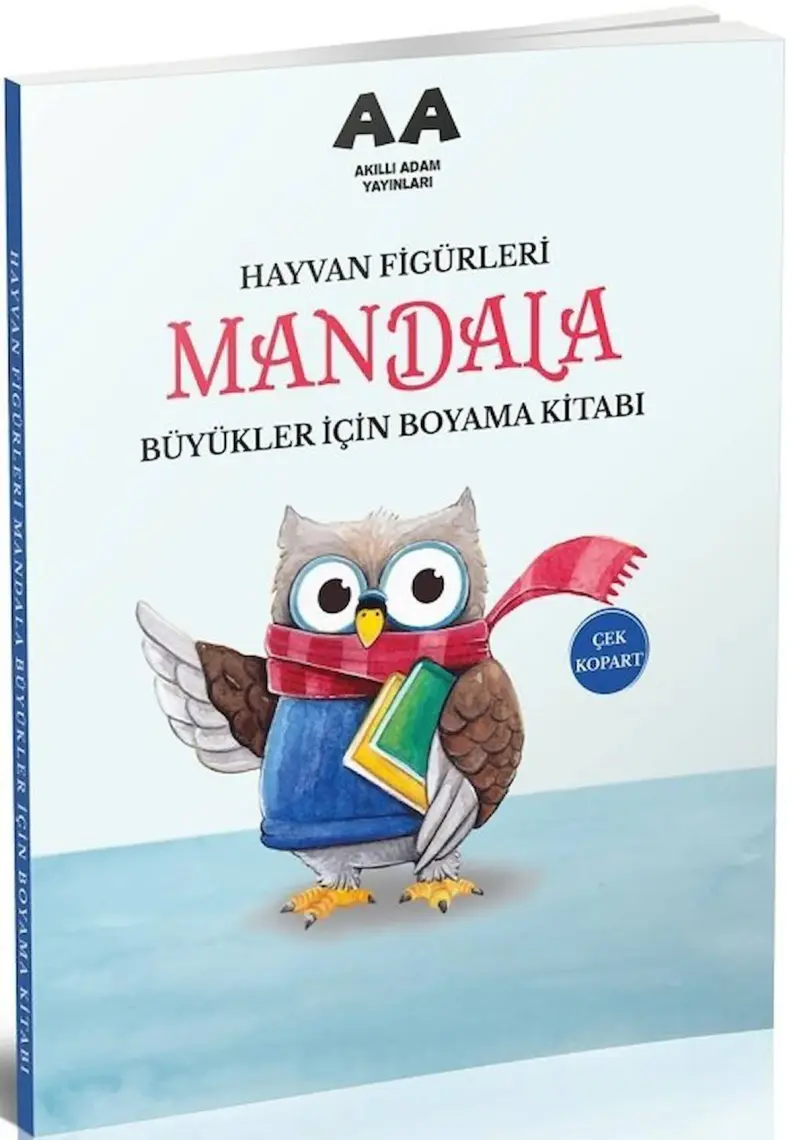 Mandala Hayvan Figürleri Büyükler İçin Boyama Kitabı