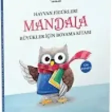 Mandala Hayvan Figürleri Büyükler İçin Boyama Kitabı