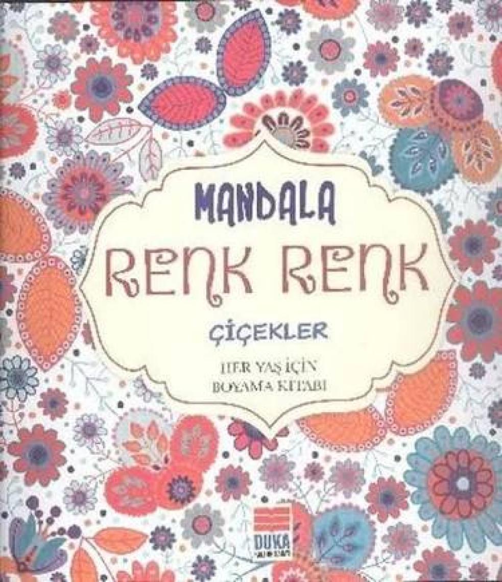 Evrensel Mandala Renk Renk Çiçekler