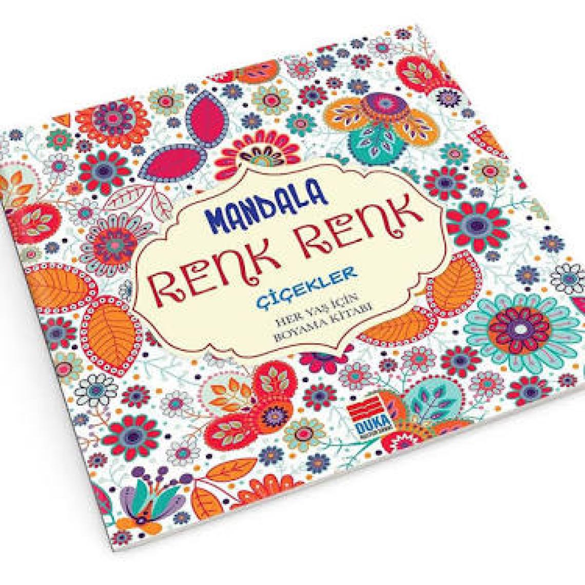 Evrensel Mandala Renk Renk Çiçekler