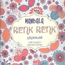 Evrensel Mandala Renk Renk Çiçekler