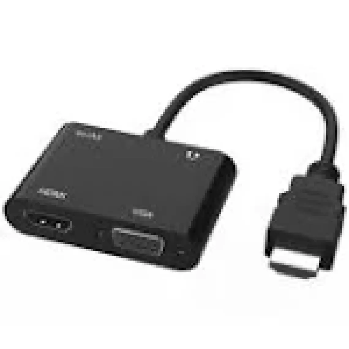 Alfais 4671 HDMI To HDMI + VGA Monitör Çevirici Dönüştürücü Switch Splitter Adaptör Kablo Ekran Kartı Aksesuarı