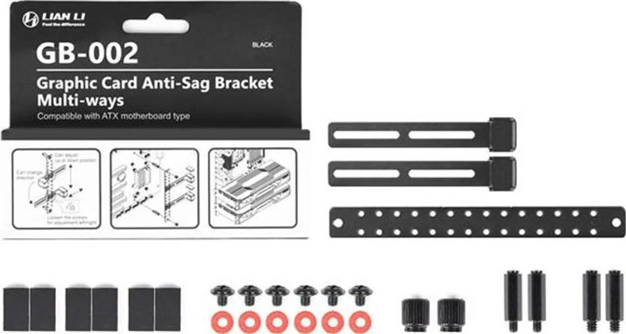 Lian Li GB-002 Sarkma Önleyici Ekran Kartı Destek Braketi