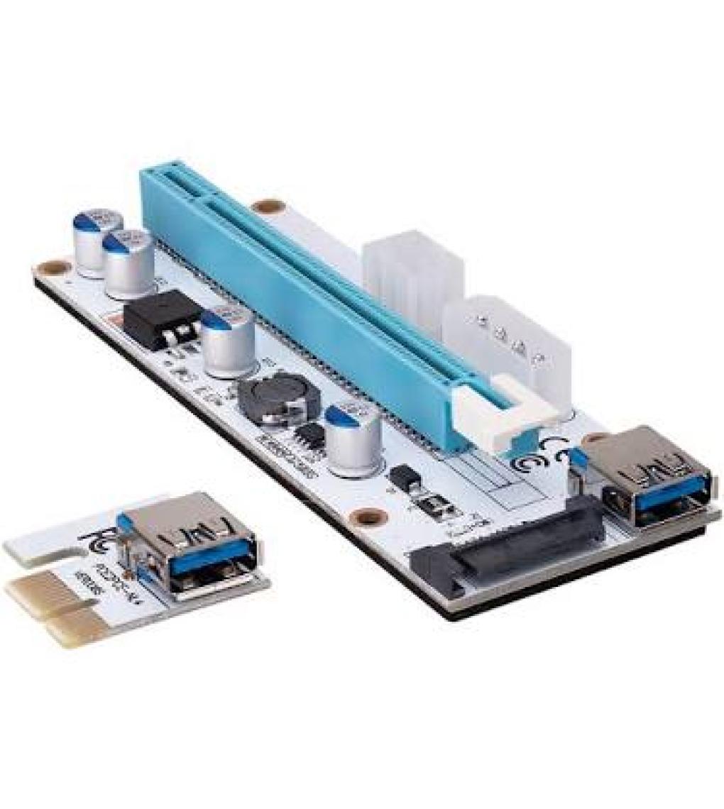 S-Link SL-EX10 Pcı-E 1x To 16X Sata 6pin Bitcoin Riser Ekran Kartı Yükseltici VER008S
