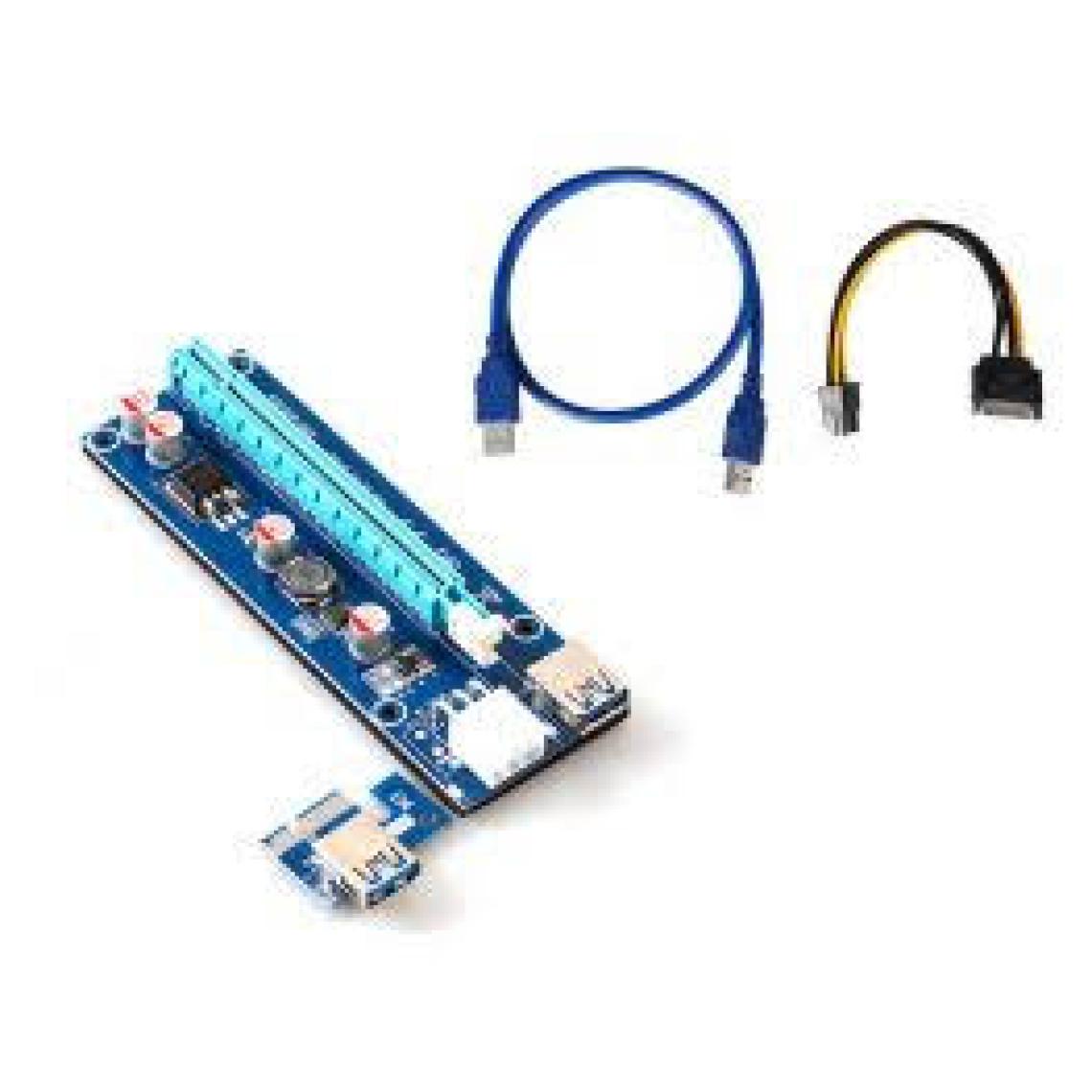 S-Link SL-EX10 Pcı-E 1x To 16X Sata 6pin Bitcoin Riser Ekran Kartı Yükseltici VER008S