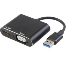 Alfais 4769 USB 3.0 To Hdmı VGA 1080P Monitör Genişletici Çevirici Dönüştürücü Adaptör