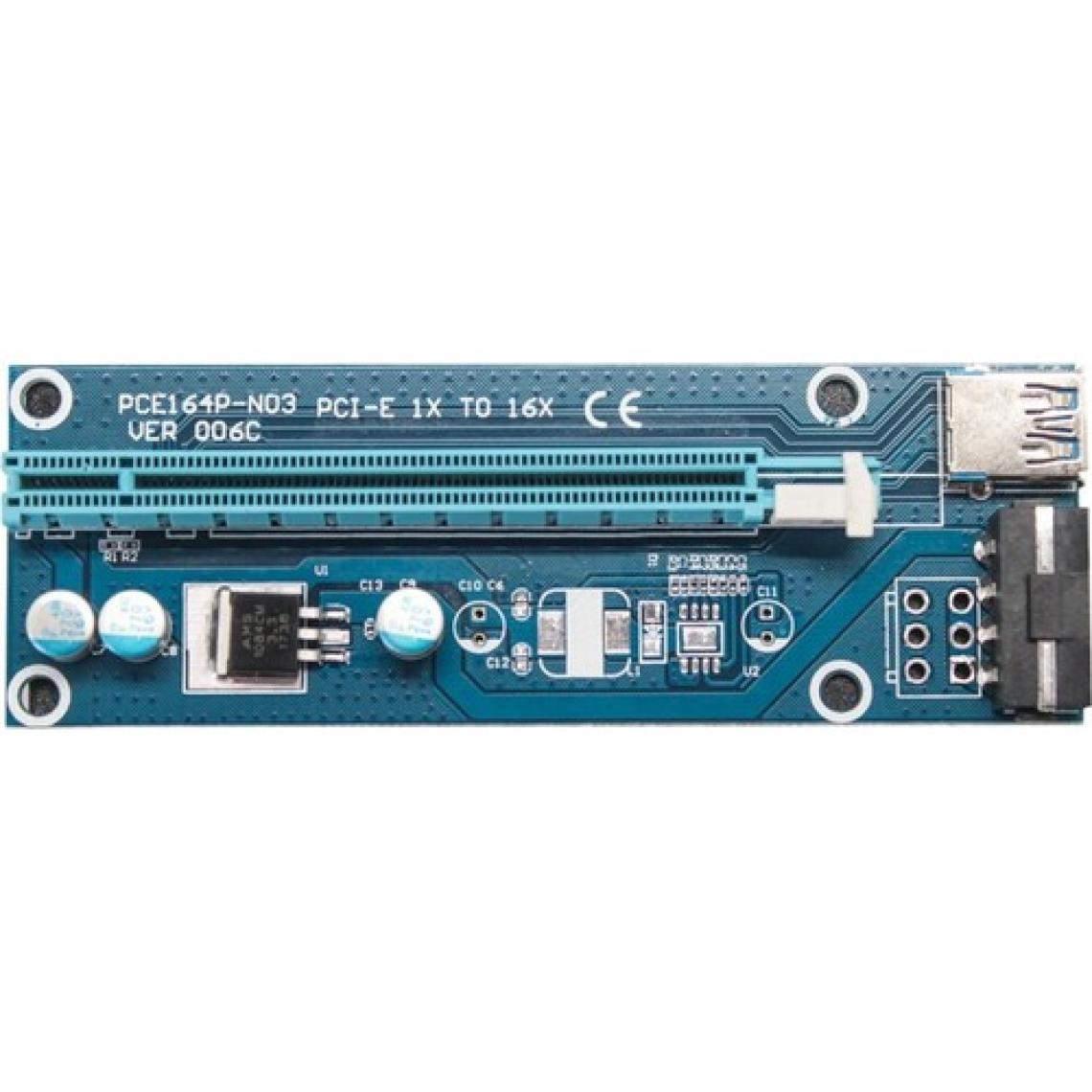 Alfais 4747  Pcı E Express 1x To 16X USB 3.0 Riser Yükseltici Uzatma Kartı