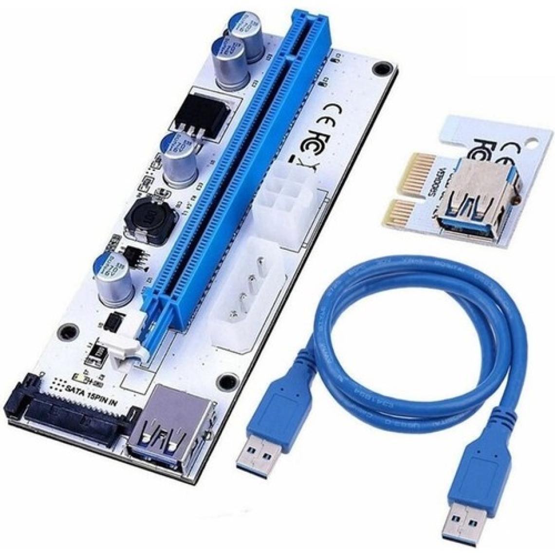 Alfais 4748 Pcı E Express 1x To 16X USB 3.0 Riser Yükseltici Uzatma Kartı 008S