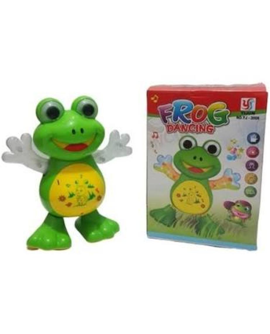 Kara Toys Pilli Dans Eden Işıklı Müzikli Kurbağa