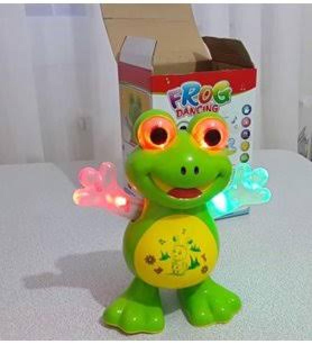 Kara Toys Pilli Dans Eden Işıklı Müzikli Kurbağa