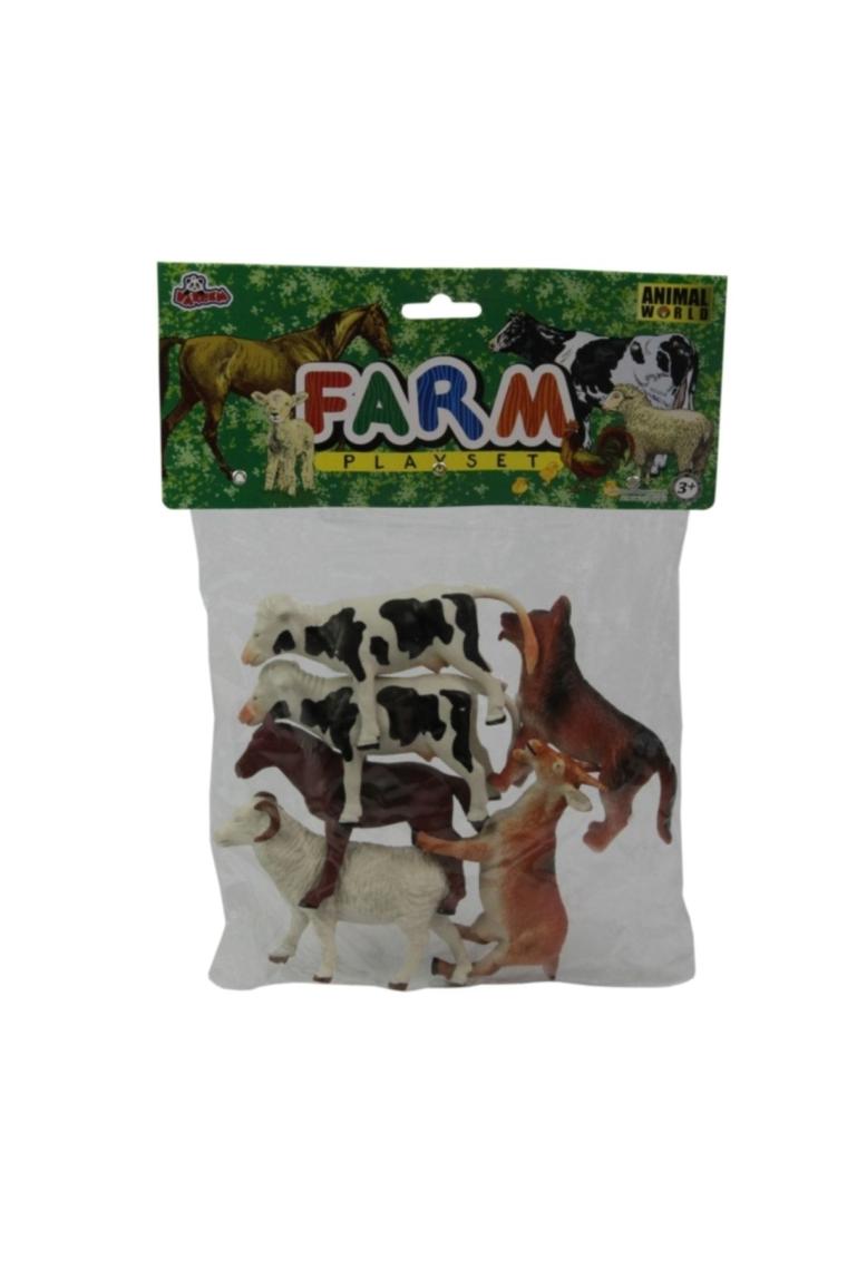 Poşetli 6 Lı Çiftlik Hayvanları 13 Cm
