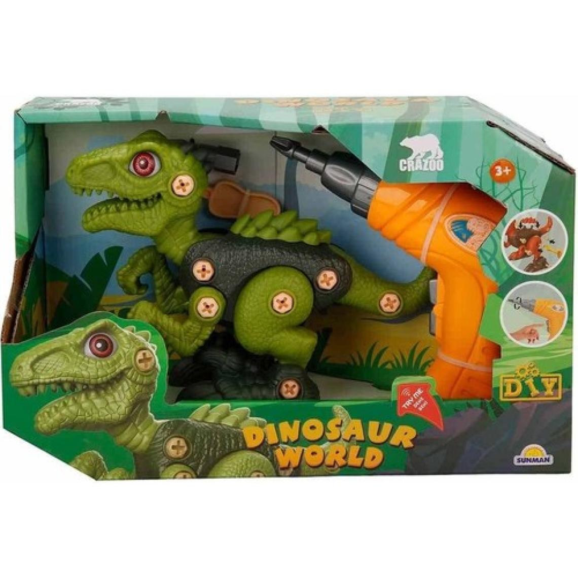 Sunman Sök Tak Dinozor ve Hareketli Matkap Seti