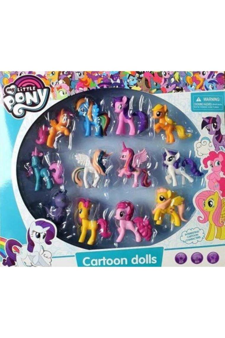 Rugala AVM Rugalaavm Pony My Little Pony Oyuncak Figür Karakter Oyuncak Pony 12'li Set - Rgl