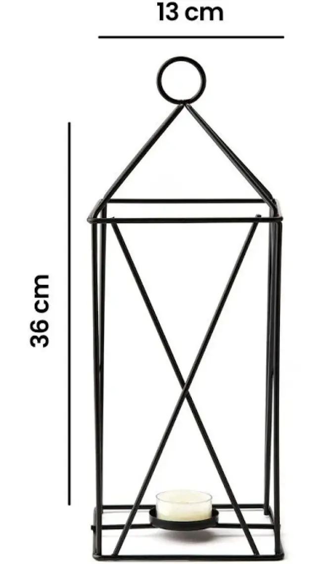 Dekoratif Mum Feneri - 36x13x13 cm