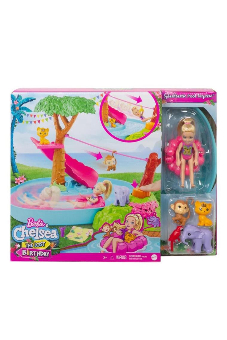 Barbie ve Chelsea &quot;kayıp Doğum Günü&quot; Havuz Partisi Oyun Seti GTM85