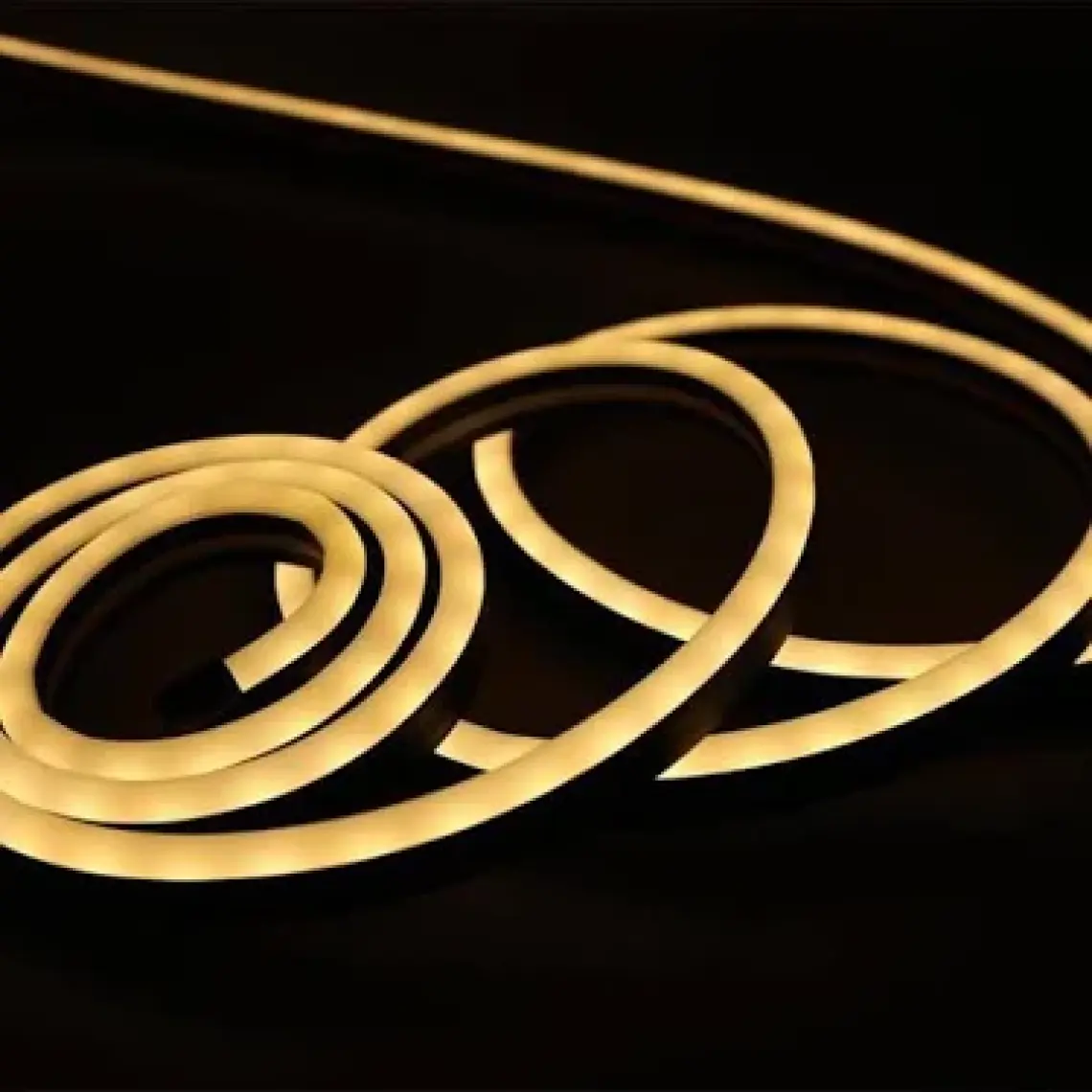 Neon Şerit Led AMBER 2 Metre USB'li