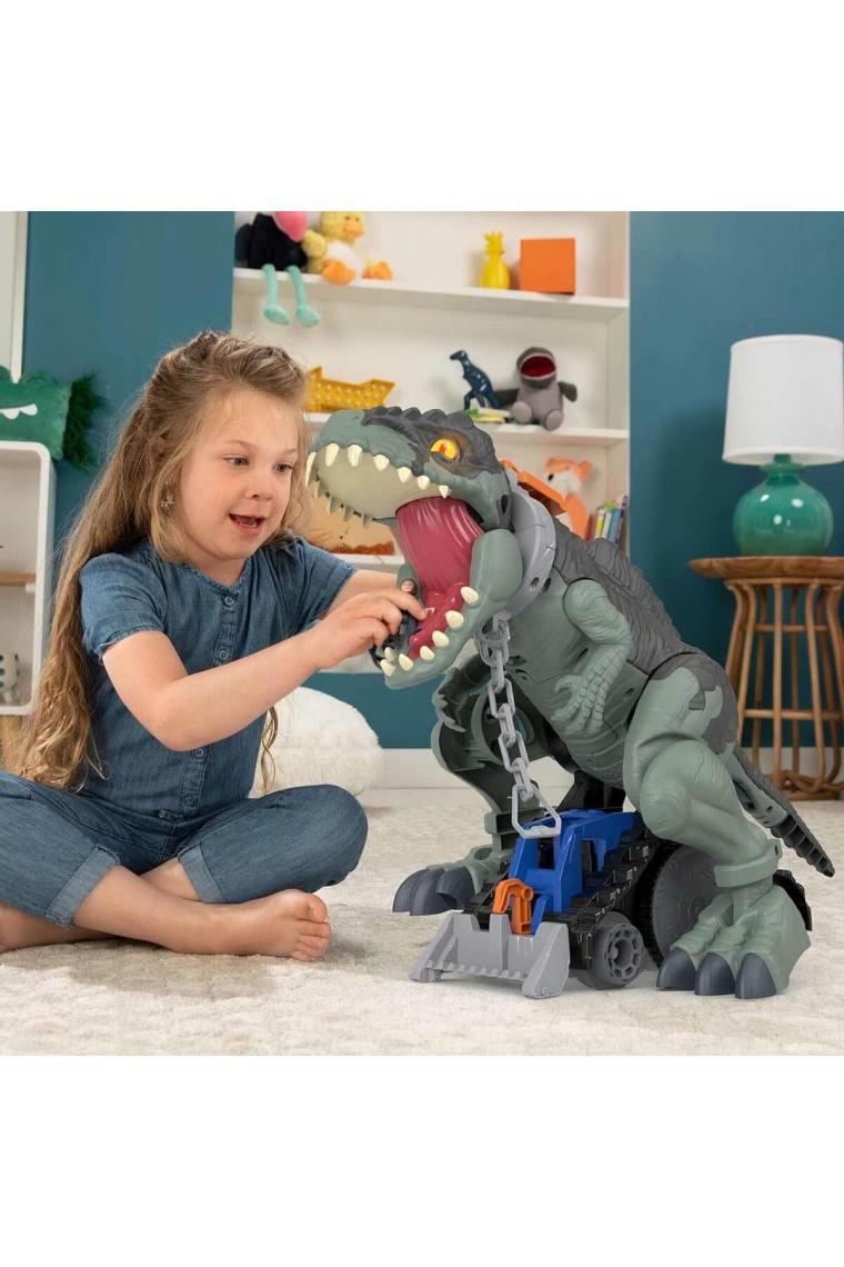 Imaginext Jurassic World Gürleyen Dev Dinozor Oyuncağı, Işık, Ses ve Aksiyon Dolu 40 Cm Boyunda, 3 Yaş ve Üzeri Gwt22