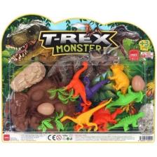 Mgs Oyuncak Büyük Dinazor Kartela Trex Monster Dinozor Set 3609