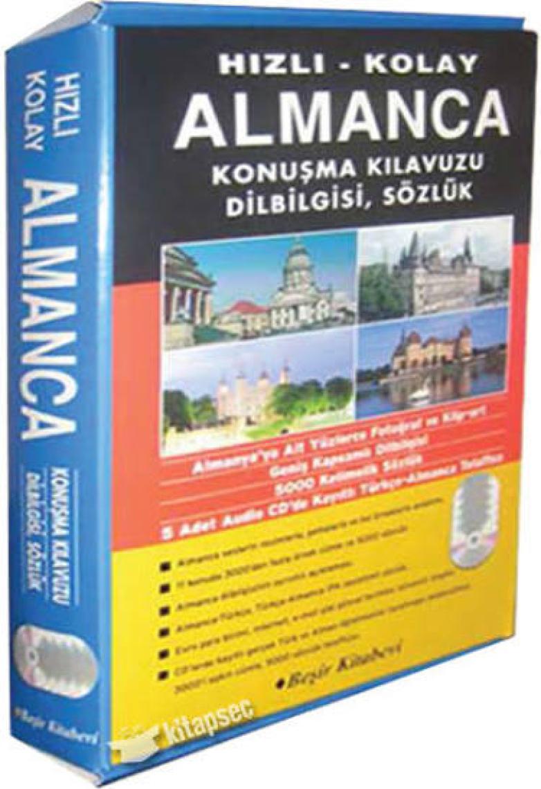 Hızlı Kolay Almanca Konuşma Kılavuzu- Dilbilgisi, Sözlük, CD Set - Metin Yurtbaşı