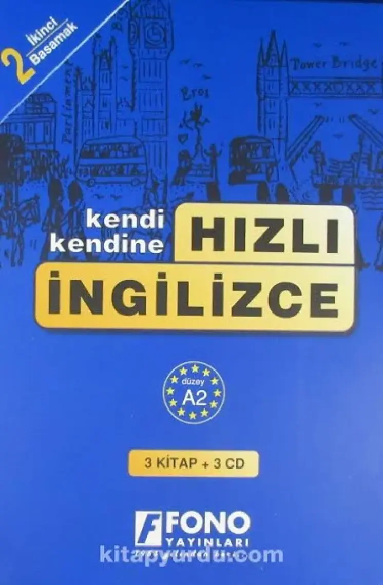 Fono Kendi Kendine Hızlı İngilizce 2.Basamak (2 Kitap + 2 Cd)