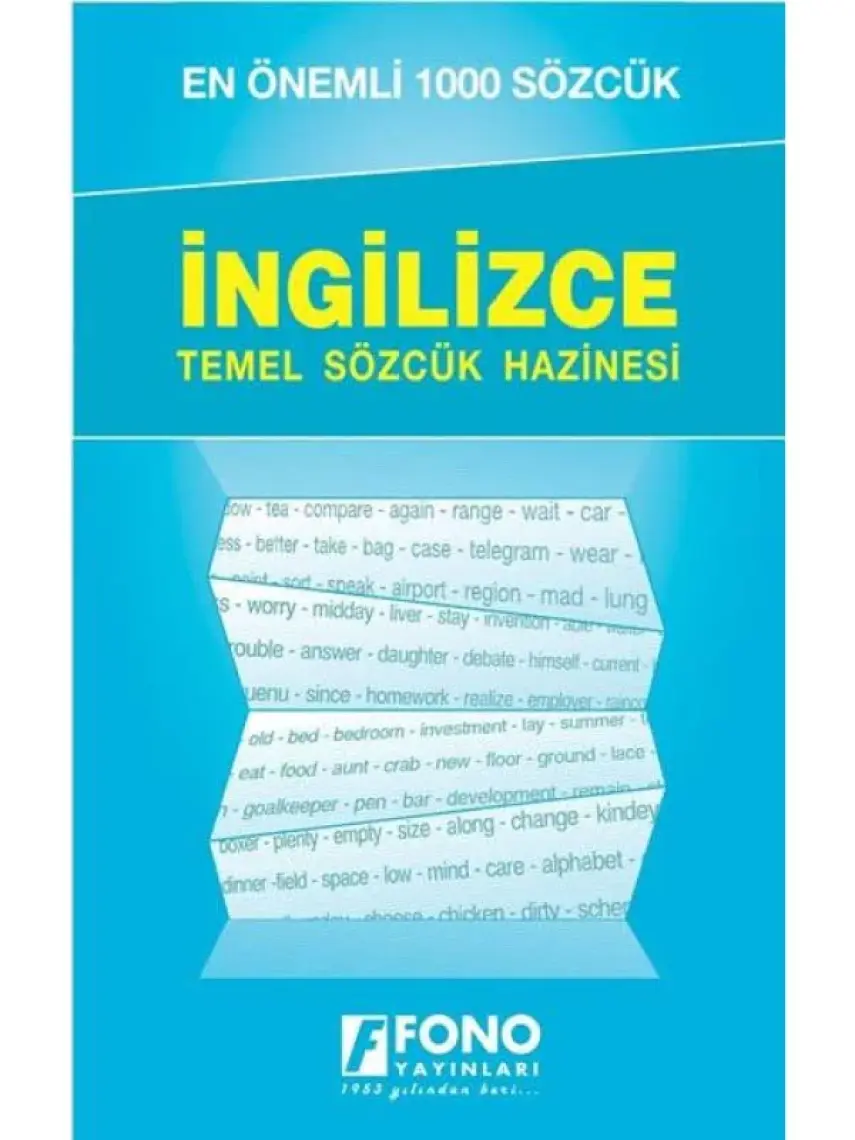 Fono Yayınları Fono En Önemli 1000 Sözcük - İngilizce Temel Sözcük Hazinesi