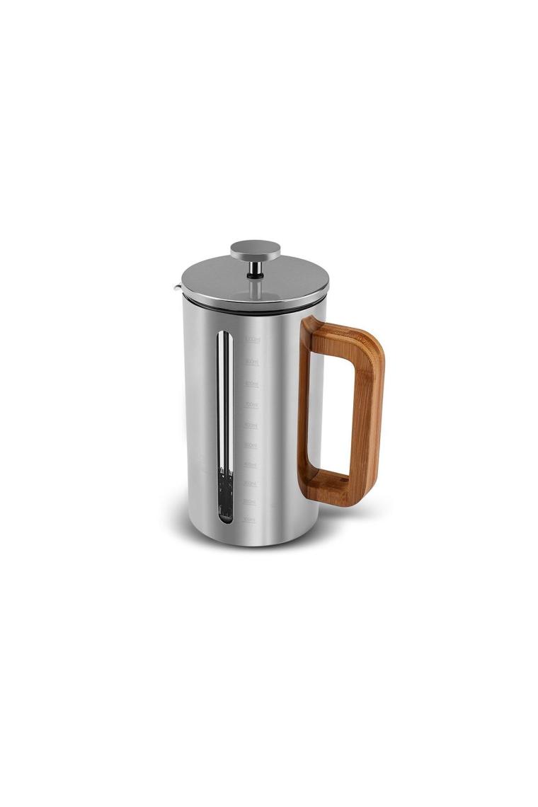 Poly Wood Borosilikat Cam/Çelik French Press 1000 ml