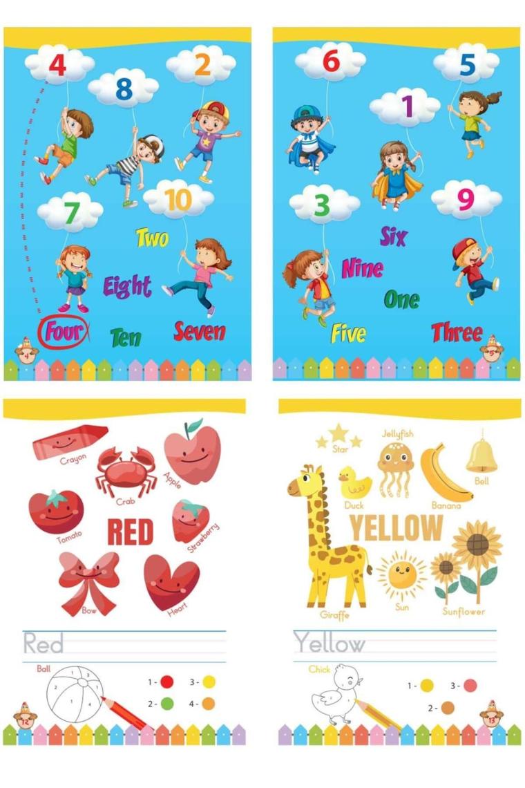 4 - 7 Yaş Ingilizce Eğitim Seti 5 Kitap