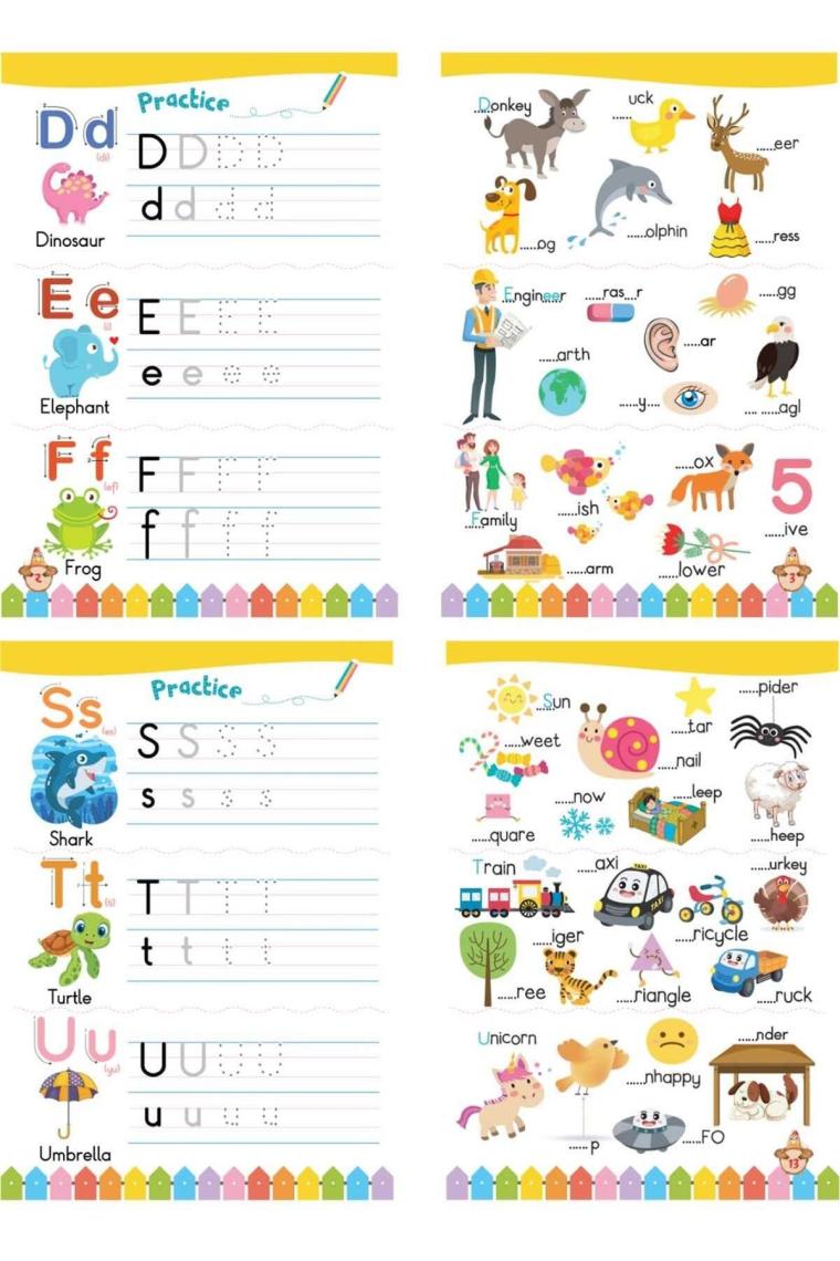 4 - 7 Yaş Ingilizce Eğitim Seti 5 Kitap