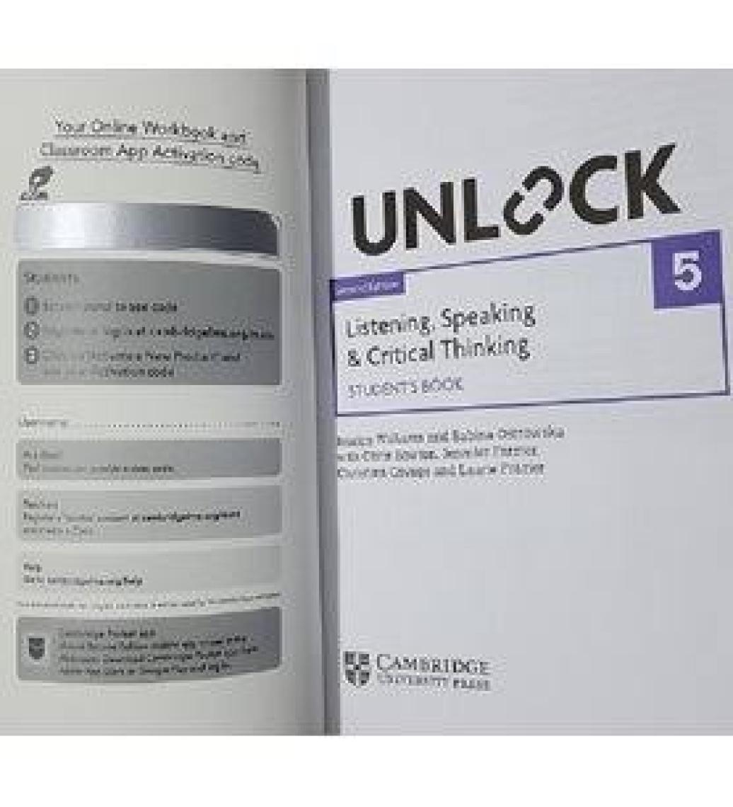 Cambridge University Press Unlock 5 Listening - Speaking & Critical Thinking Student's Book