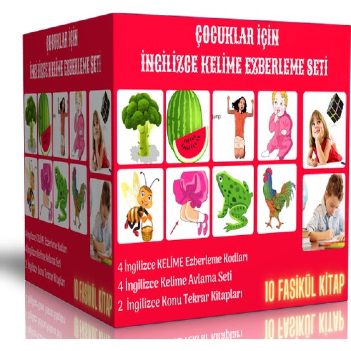 Enine Boyuna Eğitim Çocuklar Için Ingilizce Kelime Ezberleme Seti (10 Fasikül Kitap)