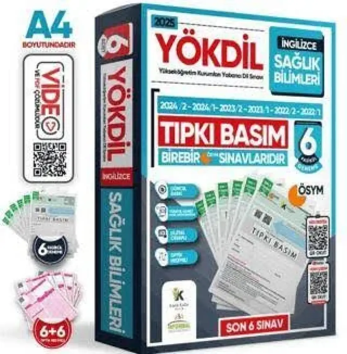 Karakutu Yayınları 2025 YÖKDİL İngilizce Sağlık Bilimleri ÖSYM Çıkmış Soru Tıpkı Basım Deneme 6’lı