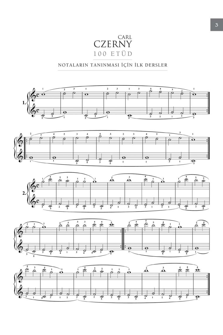 Ponart Klasik Metotlar Carl Czerny Op.599 / Portemem - Carl Czerny