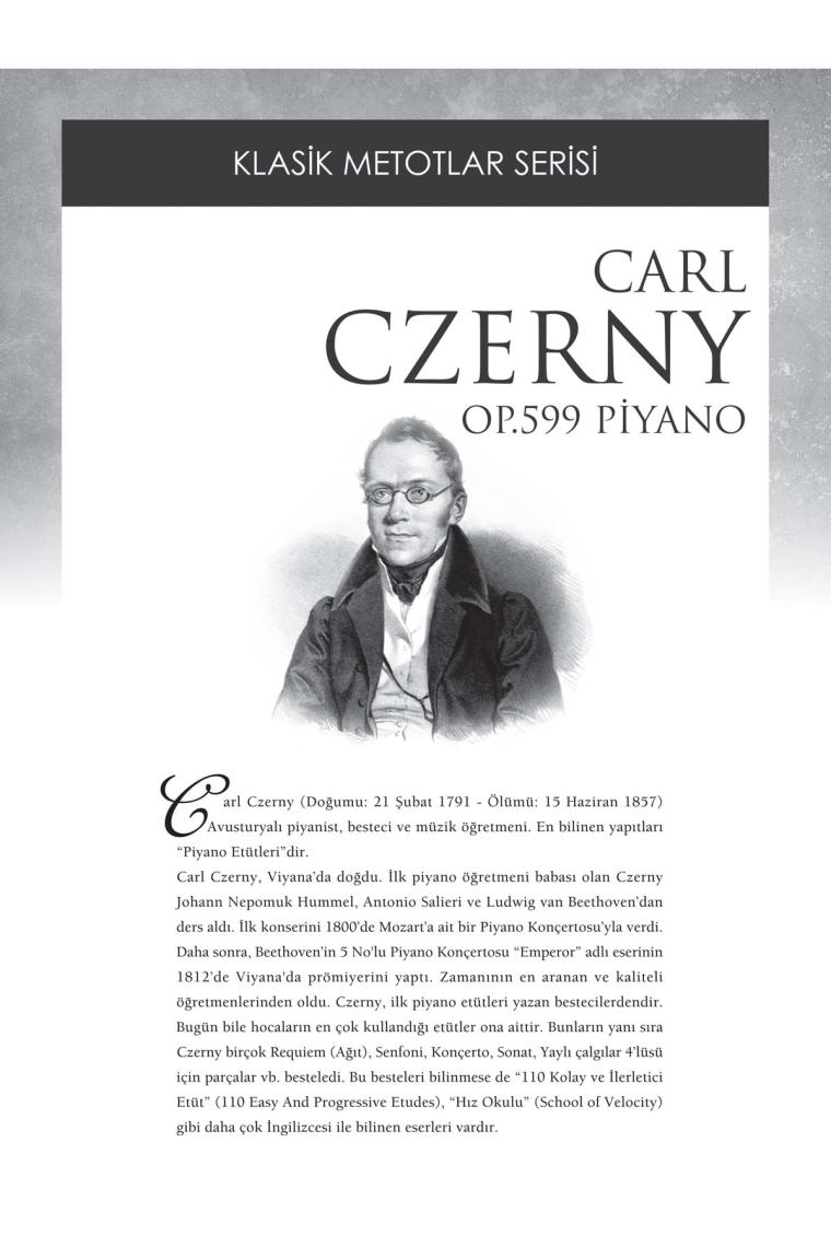 Ponart Klasik Metotlar Carl Czerny Op.599 / Portemem - Carl Czerny