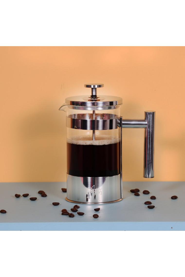 Ff110 Kahve Ve Bitki Çayı Için Paslanmaz Çelik French Press, Üç Katmanlı Filtre, 600 ml