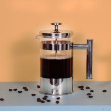 Ff110 Kahve Ve Bitki Çayı Için Paslanmaz Çelik French Press, Üç Katmanlı Filtre, 600 ml