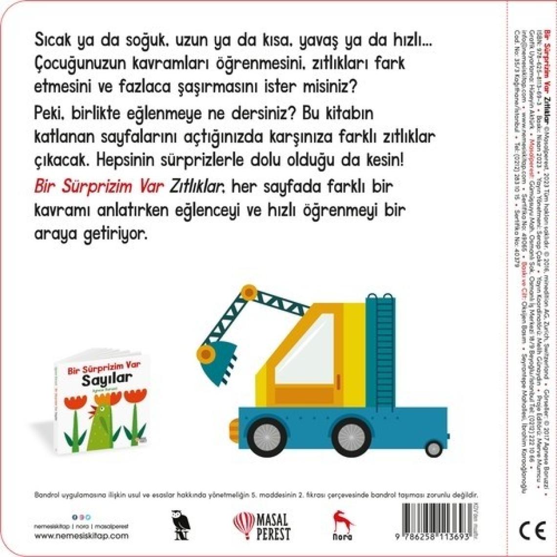 Bir Sürprizim Var  Zıtlıklar - Hareketli Kitap
