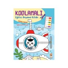 Kodlamalı Eğitici Boyama Kitabı - Eğlenceli Araçlar (4-5 Yaş / 1. Seviye)