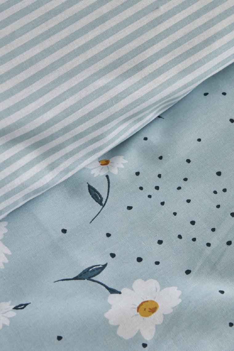 Karaca Home Daisy Mint %100 Pamuk Çift Kişilik Nevresim Takımı