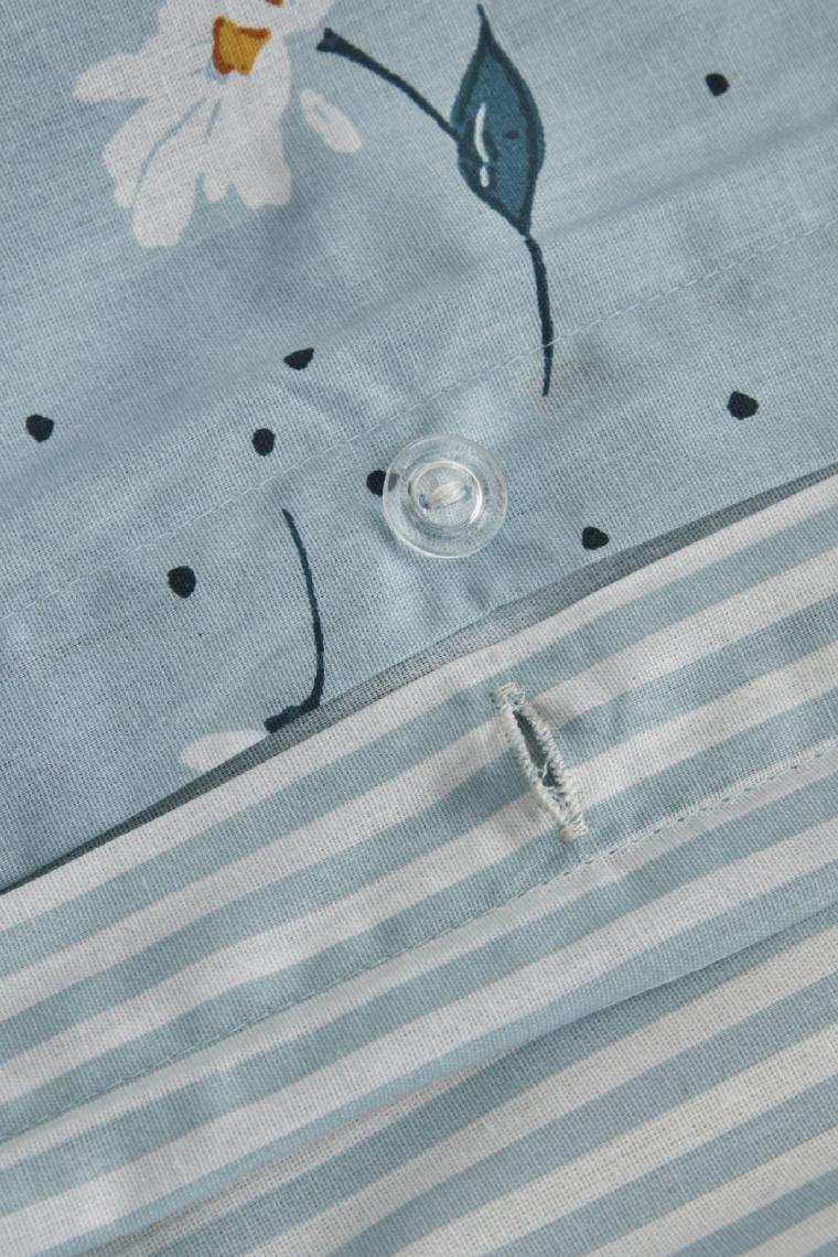 Karaca Home Daisy Mint %100 Pamuk Çift Kişilik Nevresim Takımı