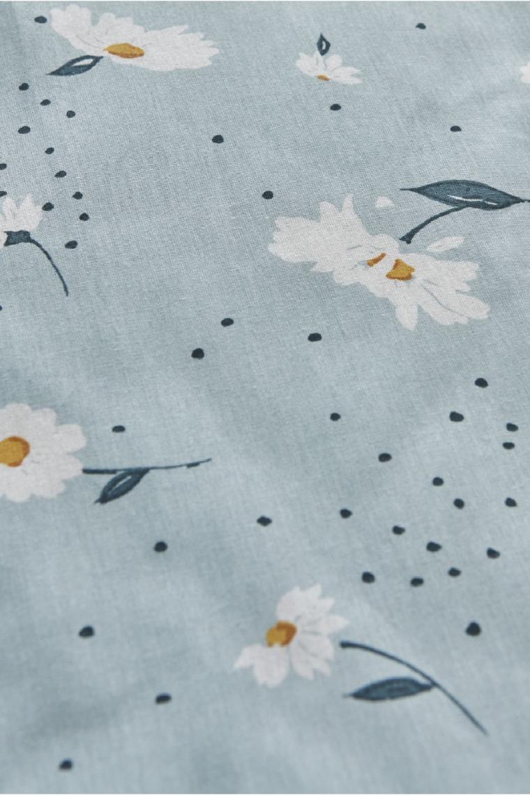 Karaca Home Daisy Mint %100 Pamuk Çift Kişilik Nevresim Takımı