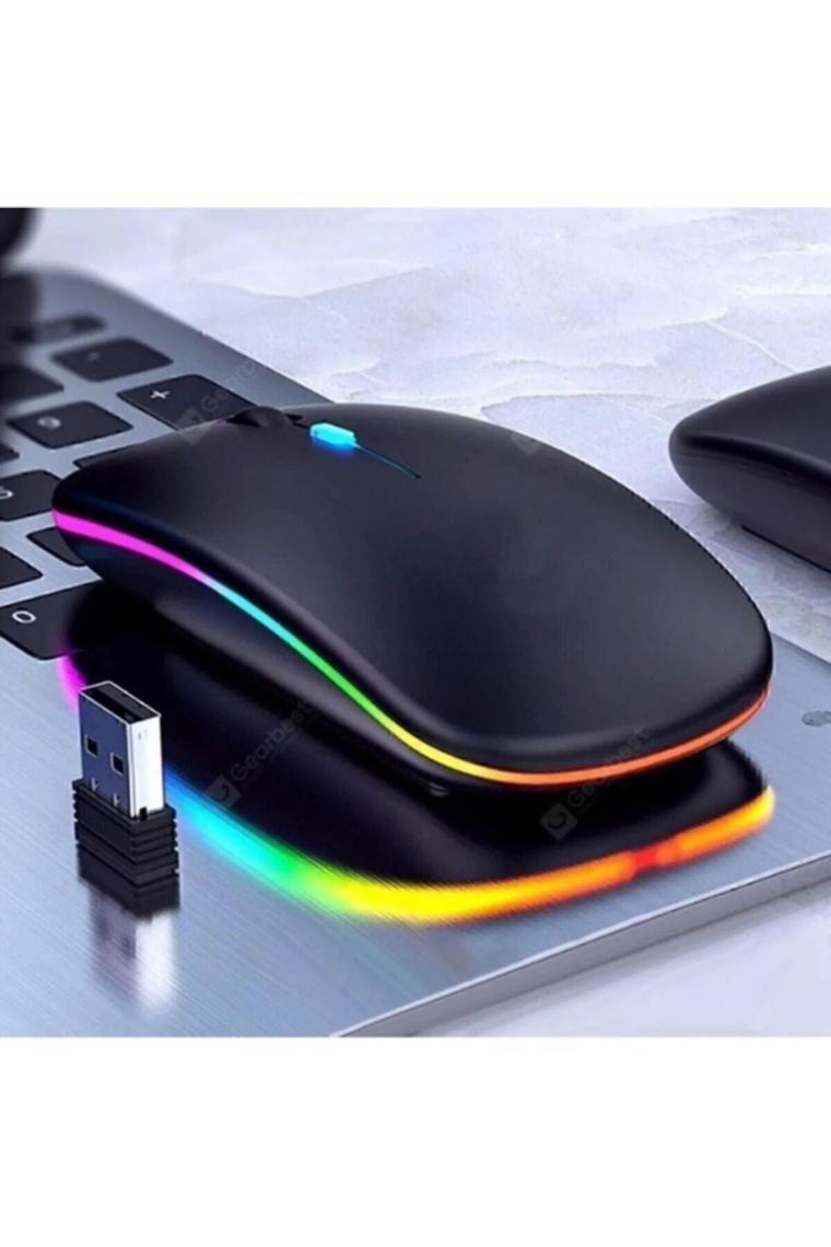 A2 Kablosuz Fare Wireless Mouse 4 Tuşlu Sessiz Şarj Edilebilir Dpı Kontrol